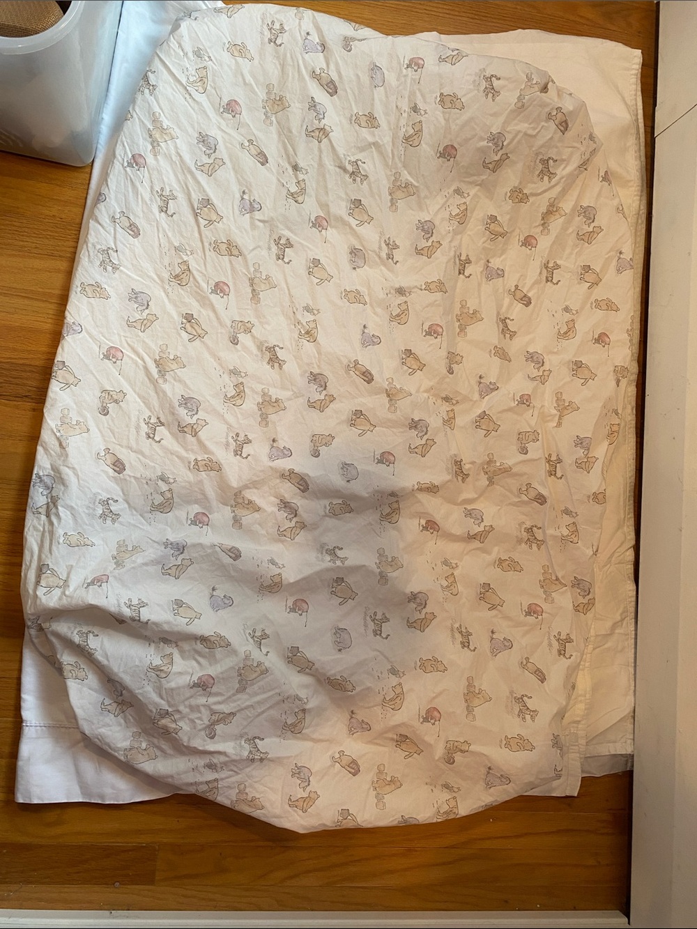 Disneys Winnie the Pooh all over icon print crib sheet